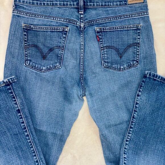 Levis 515 Bootcut Dark Wash Jeans 14 Short - Picture 5 of 6